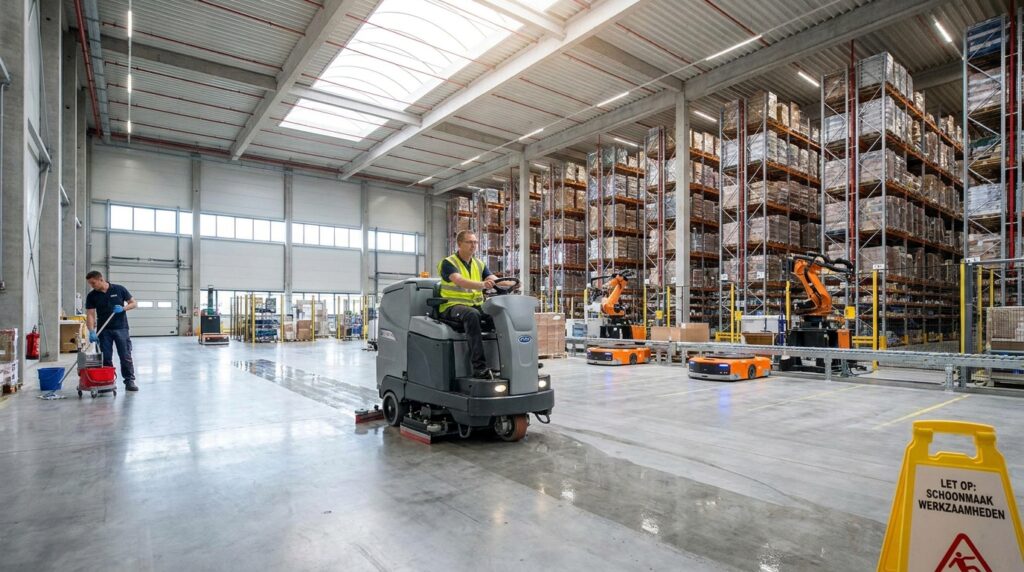 Schoonmaak magazijn